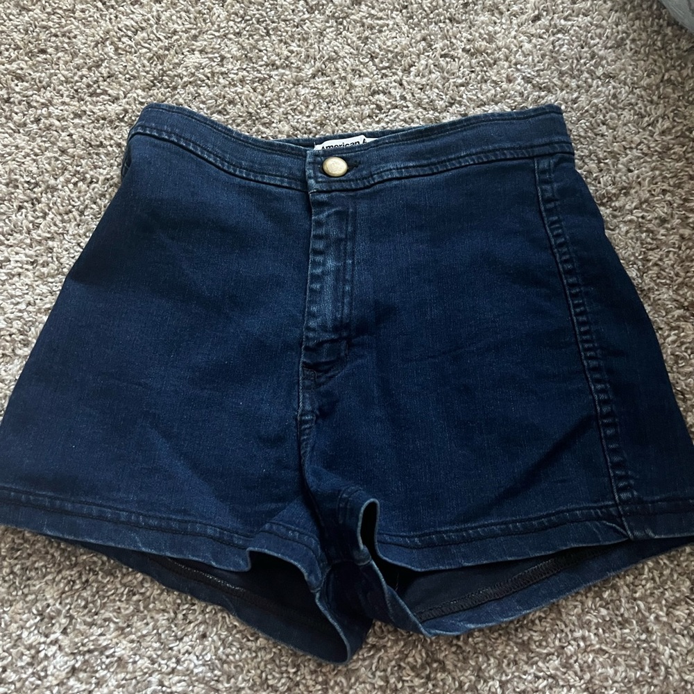 American Apparel high waisted jean shorts
